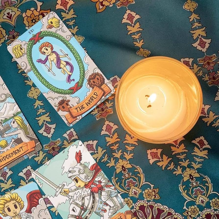 Amazon.com: mrdiyshisha SmithTiny 塔羅牌牌組,79 張卡通可愛